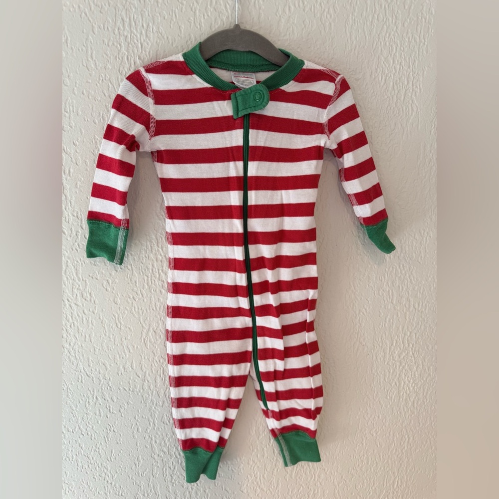 Hanna Andersson Red and White Striped Pajama